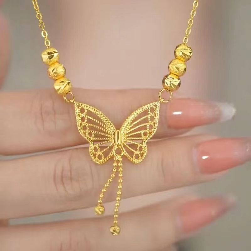 Delicate Wings Gold plated Butterfly Necklace