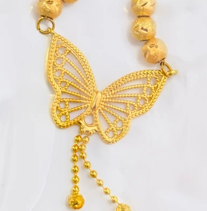 Delicate Wings Gold plated Butterfly Necklace